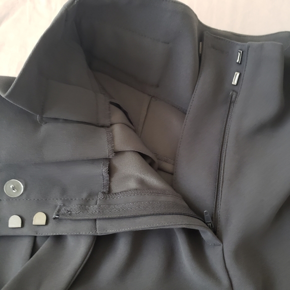 NWT H&M Crop Wide Leg Pants Dark Grey - Picture 8 of 16